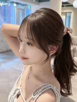 マインバイアフロートギンザ(MYNE by AFLOAT GINZA)&nbsp;後れ毛/顔まわり/レイヤーカット/ミルクティーベージュ