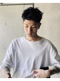 ルーズショート × ニュアンスパーマ