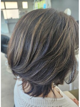 アクシス 仙台愛子店(AXIS) 《AXIS》白髪ぼかし×ハイライト