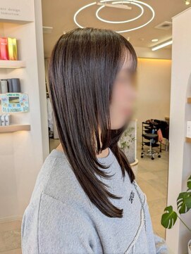 ロアン 宗像店(roan) 暗めカラー × 顔周りレイヤー