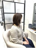 白髪ぼかし/白髪改善カラー/ショート/透明感カラー/脱白髪染め