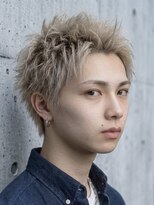 メンズフィール 心斎橋(MEN'S FEEL) MEN'S HAIR/スパイキーショート/ミルクティーベージュ/心斎橋