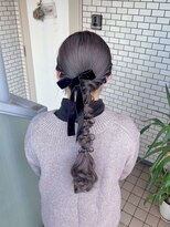 フェリーチェ 六本木店(Felice)&nbsp;編みおろしアレンジ タイトヘア お呼ばれヘア ヘアセット