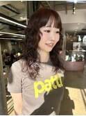 まろやかブラウンパーマ