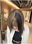 ダークパープル/ナチュラルショート/夏のヘアアレンジ/本厚木