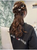 卒業式の袴ヘアにも！人気なハーフアップ！