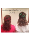 Olive*双子ハーフアップ