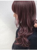 春おすすめパールピンク＿結婚式,前下がり,斜めバング