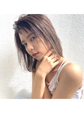 ステイシー(STACY) STACY 大人ボブ×無造作カール × ベージュカラー