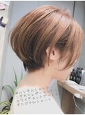 くびれハンサムショートマロンベージュ◎20代30代40代50代