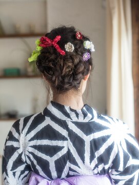 美容室 リズヘアー 稲毛店(Riz hair) 浴衣編み込みアレンジ【稲毛】