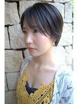 ヌード(NUDE)&nbsp;「NUDE」#大人かわいい 小顔 黒髪 耳かけ マニッシュショート