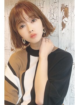 ゼロナナ バイ アフロート(07 by afloat) デザインカラーストレートパーマ・縮毛矯正