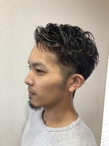 リアンヘアー フラット(Lien hair flat) 2ブロック大人メンズパーマスタイル