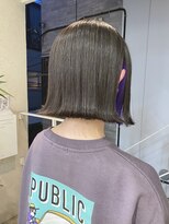 ○ぱつっとボブ×インナーパープル○