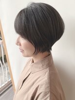 ステア ケース(stair case)&nbsp;大人かわいい丸みショートボブ/黒髪マッシュショート前髪あり