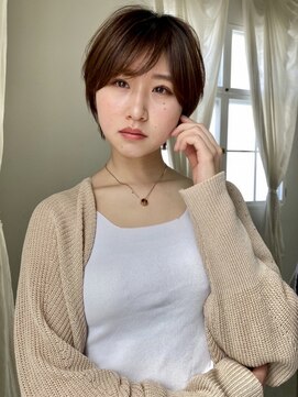 ノイズ オオサカ(NOISM) 大人ショートボブ丸みショートカットマッシュショート前髪あり