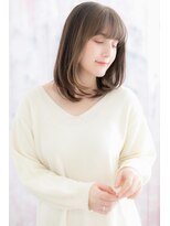 ミック ヘアアンドメイク アップ 駒込店(miq Hair&Make up) インナーカラーシースルーバング外国人風内巻きワンカールc1