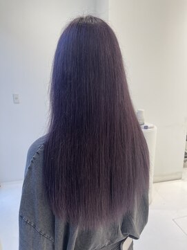 ハイブ 金沢(Hive) ブリーチラベンダーカラーゆるふわロングツヤ髪スタイル髪質改善