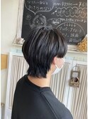 メンズ＊マッシュウルフ＊ダークカラー艶髪