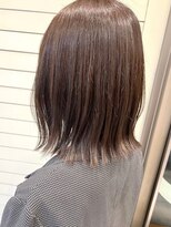 ネオリーブ アンド 渋谷店(Neolive &)&nbsp;斜めバング/グレージュカラー/シルキーベージュ/韓国/渋谷