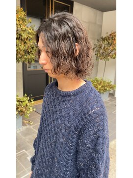 レフ(LEF) メンズボブパーマ/縦落ちスパイラル/シティーボーイ/ケアパーマ