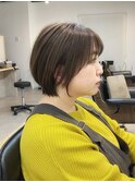 白髪ぼかしハイライトショートボブ/似合わせカット[西船橋]