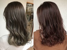 ダブルイルミナカラーで透明感極まる◎