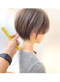 黒髪/グレーベージュ/レイヤーロング/前髪パーマ[自由が丘駅]