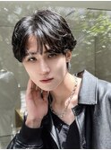 シースルーマッシュ ニュアンスパーマ カルマパーマ