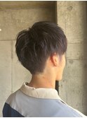 ビジネスカジュアル◎アップバング束感モテる黒髪20代30代40代