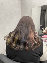 ファイブバイジエクト 堀江(FIVE by The Ect)&nbsp;インナーカラー　ユニコーンカラー　派手髪　デザインカラー