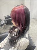 デザインカラー★赤紫黒★エクステロング