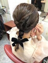 ロマンヤカタ ファース(ROMAN YAKATA fars) お呼ばれパーティヘアセット@田島(2024/10)