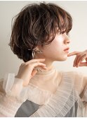 【ショートボブ】ショートカット×カーリー