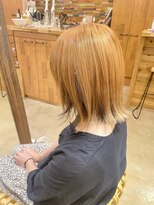 ベベ バイ モップス(be'be' by MOPS)&nbsp;オレンジベージュ×ボブ