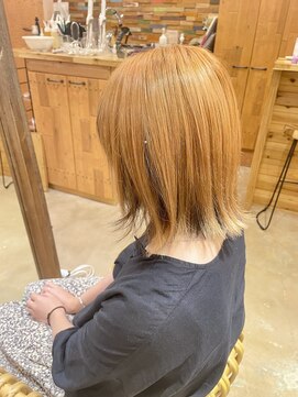 ベベ バイ モップス(be'be' by MOPS) オレンジベージュ×ボブ