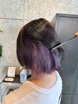 メルバイレガロ 水戸(mer by REGALO) インナーカラー～ラヴェンダーパープル～