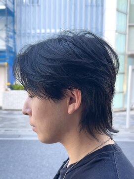 オーガニック アトリエ 大宮(organic+atelier) 韓国風毛流れニュアンスセンターパートウルフフェザーパーマ
