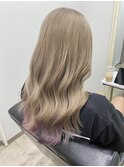 インナー×ラベンダーカラー×ピンクカラー