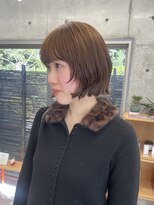 ディスイズアペン(This is a pen.)&nbsp;ニュアンスボブ×ブリーチなしでトーンアップカラー