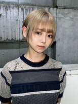 Magico天神レイヤーカット/ダブルカラー/ブリーチ/ブリーチなしダブルカラー/髪質改善 ダブルカラー/ケアブリーチ/ミルクティーベージュ/レイヤー/天神