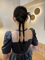 ラヴィズム 名駅店(LUVISM)&nbsp;お呼ばれヘア/ヘアアレンジ/リボンヘア/カチモリ/yuria