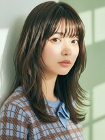 コトナ 越谷店&nbsp;セミロング20代30代ストレートレイヤー前髪なし前髪あり越谷