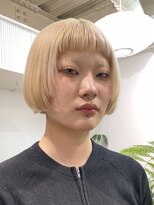 ミーム 原宿 表参道(meme)&nbsp;◎ブロンドハイトーンデザインカラーアンブレラカラー金髪