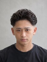ノラ ギンザ(NORA GINZA) メンズパーマアップバングビジネスショートオールバックフェード
