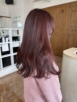 カットウェルズ ラブコオリヤマ 郡山店(Cut Well's Love Koriyama) ダークパープル/ナチュラルショート/ミルクブラウン/夏/郡山