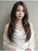 ワンカールレイヤーカット/顔周りハッシュカット/結べるレイヤー