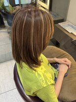 インプレッション(impression produced by LA’BO)&nbsp;【札幌/impression佐藤】コントラストハイライト/白髪ぼかし