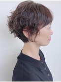 【morio原宿】マッシュパーマ くせ毛風パーマ くるくる 前髪あり